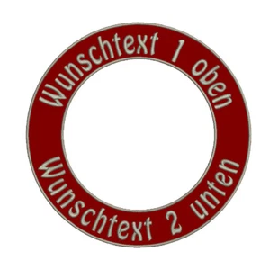 Runder Personalisierter Wunschtext Aufnäher Patch Kreis Toprocker Bottomrocker - Bild 1 von 6