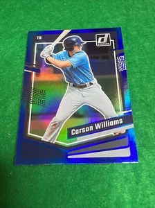 CARSON WILLIAMS 2023 DONRUSS HOLO BLUE ROOKIE PROSPECT. - Bild 1 von 6