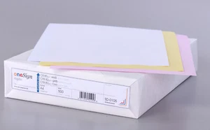 oneSign Selbstdurchschreibepapier 3-fach A4 CB/CFB/CF weiß/gelb/rosa 80g - Bild 1 von 1