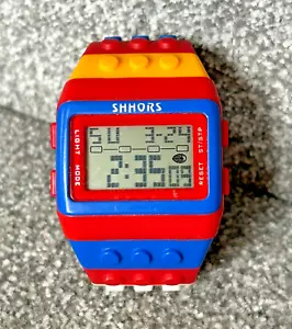 Shhors Brick Style Digital Wrist Watch Retro Colourful Tested Working Y2K Block - Picture 1 of 20