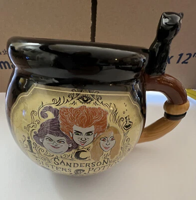 Disney Hocus Pocus Sanderson Sisters Potion Caldron Black Mug - Image 1 of 4