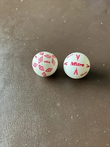 Juego de balones de fútbol vintage Subbuteo - Mitre Umbro pelotas de fútbol retro clásicas años 80 90 - Imagen 1 de 5