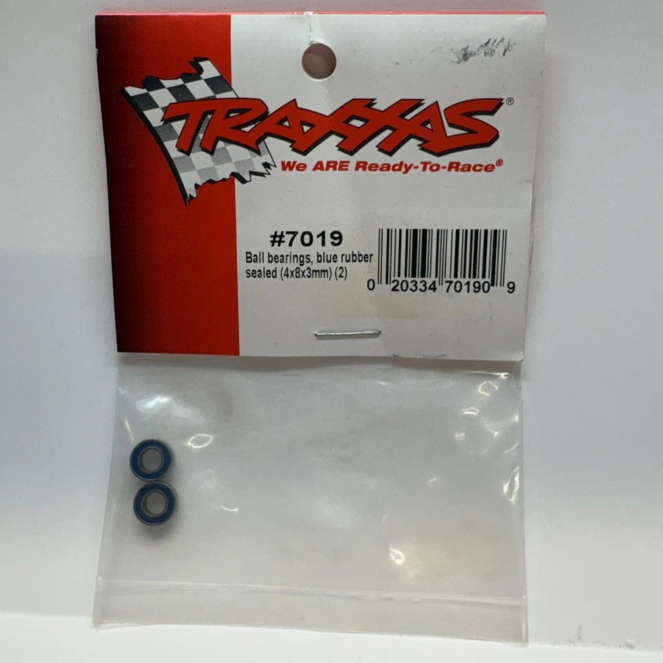 Traxxas. 7019. Ball Bearings, Blue Rubber Sealed. 4x8x3mm - Image 1 of 1