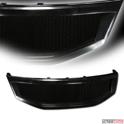 For 11-12 Honda Accord 4D/4Dr Black Aluminum Mesh Front Hood Bumper Grill Grille Foto 1 de 3
