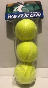 2 x SET OF 3 TENNIS BALLS, 6 BALLS IN TOTAL, WERKON BRAND - Picture 1 of 3