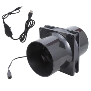 12cm 5V Extractor Fan Low Noise Inline Duct Hydroponic Air Blower Exhaust Fan - Afbeelding 1 van 8
