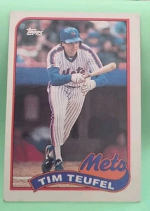 1989 Topps - Tim Teufel #9 - New York Mets - Picture 1 of 2