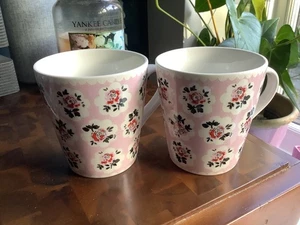 2 x Cath Kidston Floral Mugs white rim - Picture 1 of 2