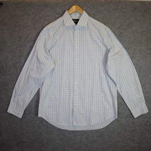 Rodd & Gunn Men’s XL Shirt Tailored Fit Blue Check Long Sleeve Cotton Italy - Picture 1 of 10