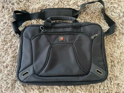 Swiss Gear Laptop Computer Shoulder Bag Black Carry On Bag 16 Inches — 第 1/4 张图片