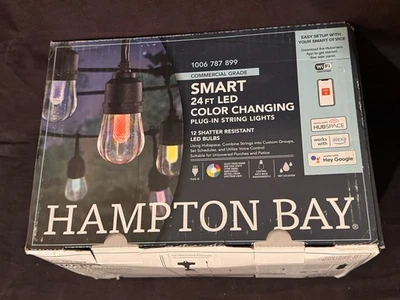 Cadena LED Hampton Bay interior/exterior que cambia de color (HB-10521-HS) ENVÍO GRATUITO Foto 1 de 4