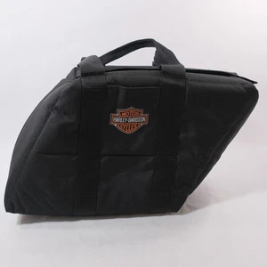 Harley Davidson Canvas Trunk Saddlebag Liner Luggage Bag 12"W x 9"H - Foto 1 di 12