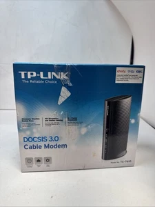 TP-Link TC-7610 DOCSIS 3.0 Cable Modem with Power Adapter – Xfinity Spectrum Cox - Picture 1 of 5