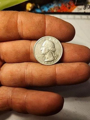 1988-P Washington Quarter Broadstruck error. (BL-566) Foto 1 de 2