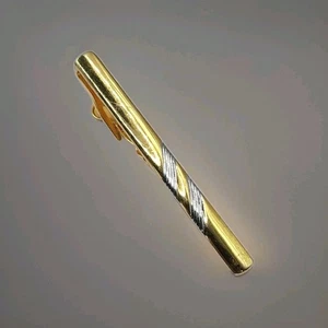 Vintage Gold Plated Tie Bar Clip - For Gents & Aspiring Gentleman - Picture 1 of 4
