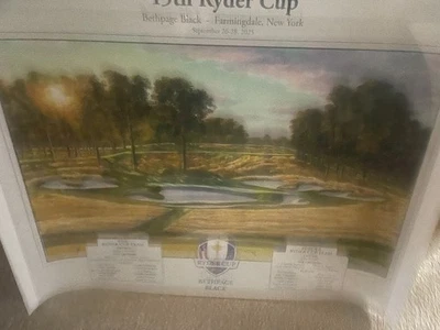 ДВА ПРИНТА! Памятный плакат 2025 Ryder Cup и полый плакат 107-го перепела PGA - Изображение 1 из 2