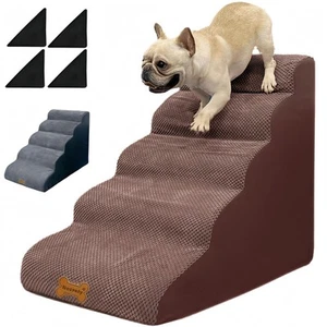 Dog Stairs for Small Dogs to high beds, 5 Steps 24 inch Dog pet ramp Stairs f... - Picture 1 of 5