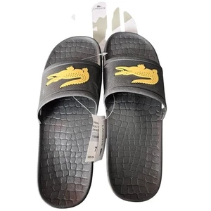 Sandalias negras Lacoste para hombre Crocodile Fraisier talla 7 - Imagen 1 de 6