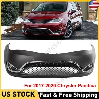 For 2017 2018 2019 2020 Chrysler Pacifica Complete Front Bumper Cover Grille Kit Foto 1 de 4