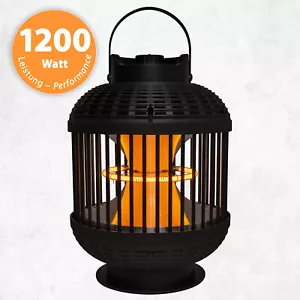 Tischheizstrahler Infrarouge Parasol Chauffant Lanterne 1200W 360° Réflecteur - Photo 1/8