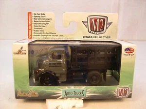 DARK GRAY 1957 DODGE COE STAKE BED TRUCK 1:64 SCALE DIECAST METAL MODEL TRUCK - Picture 1 of 2
