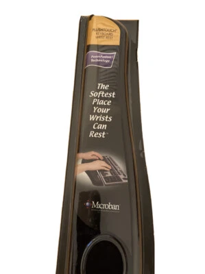 PlushTouch Keyboard Wrist Rest, Foam, Black, 18 1/8 x 3-3/16 Great Comfort item! - Image 1 of 4