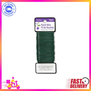 FloraCraft 26 Gauge Floral Wire 270 Feet Green - Picture 1 of 8