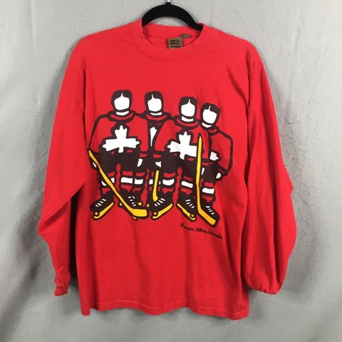 Marc Tetro Canada Shirt Mens Ones Size Red Hockey Toronto Maple Leafs Retro Art Cover
