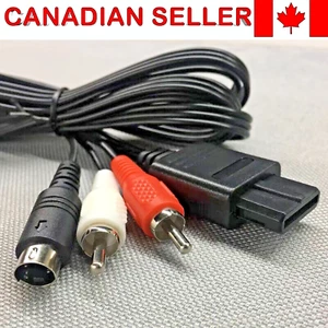 New S-video cable for Nintendo SNES, N64, Game Cube. Svideo SVHS 1.8m / 6ft 1x - Picture 1 of 6