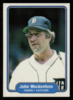 John Wockenfuss 1982 Fleer #286 Detroit Tigers Baseball Card - Image 1 of 2