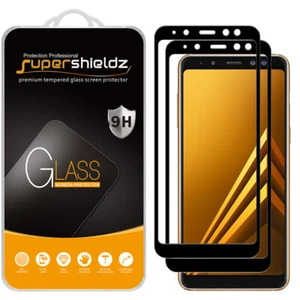 2X Full Cover Tempered Glass Screen Protector for Samsung Galaxy A8 (2018) - Picture 1 of 5