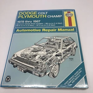 Dodge Colt Plymouth Champ 1978 thru 1987 30016 (610) Haynes Repair Manual READ - Picture 1 of 3