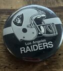 Vintage 80s 1" Button Pinback By Asco Los Angeles Raiders Helmet