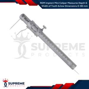 RDM Implant Mini Caliper Measures Depth & Width of Tooth &Jaw Dimensions 0-90 mm - Picture 1 of 1