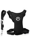 Black Air Mesh Puppy/Dog Car Harness Seat Belt Set - Size Small