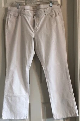 Old Navy Y2K Crema Pana Bota Pierna Pantalones 30 en Entrepierna Talla 18 - Apenas Usado Foto 1 de 4