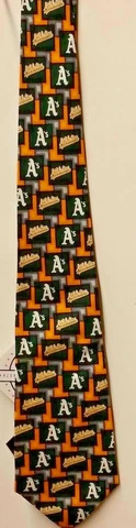 MLB Oakland Athletics Team Neck Tie (Pattern #2) NEW Cover