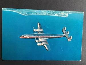 Postcard TCA Super Constellation Skyliner Plane In Flight CF-TGA L635 - Imagen 1 de 2