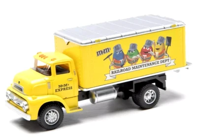 Retired 5 3/4 Inch 1:48 Fun M&M's Express 1956 Ford Box Truck O Scale New In Box - Image 1 of 4