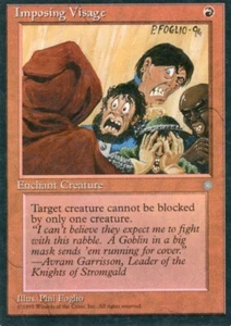 4X IMPOSING VISAGE RED ICE AGE MTG MAGIC HP X4 (yourdeckbuilder) - Picture 1 of 1