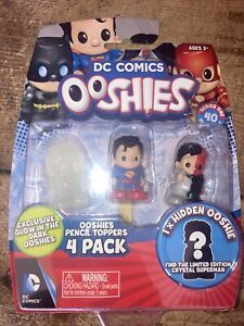 DC Comics Series 1 Ooshies Set 3 Pencil Topper Glow In The Mr Freeze +1 Mystery