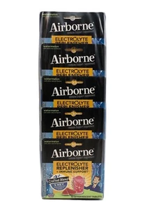 Airborne Electrolyte Replenisher Immune Support Watermelon 10 Tablets - 5 Pack - Picture 1 of 6