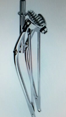 NEW CLASSIC SPRINGER FORK FRONT END  FOR 24" BEACH CRUISER BICYCLES  CHROME 1 " - Image 1 of 3