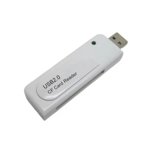 USB 2.0 Compact Flash CF Speicherkartenleser für CCD Digitalkameras weiß - Bild 1 von 4