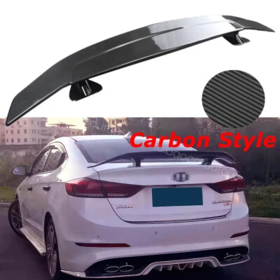 For Hyundai Elantra Sonata Carbon Style 46''Rear Trunk Spoiler GT Racing Wing - Image 1 of 4