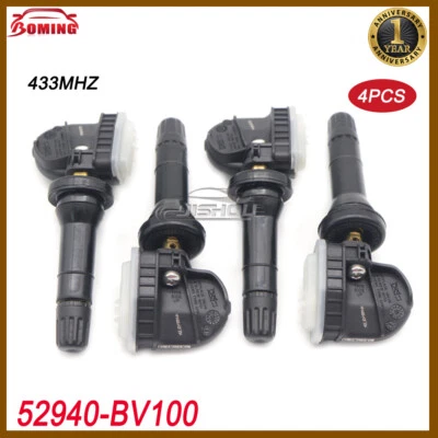适用于 21-26 现代 Creta H1 Van H100 Tucson 起亚 EV6 4 件 TPMS 传感器 52940-BV100 — 第 1/4 张图片