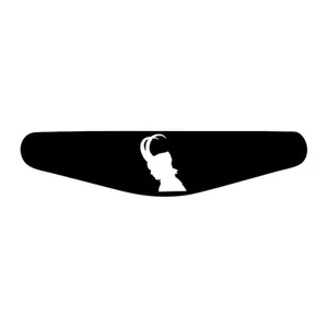 Loki - Play Station PS4 Lightbar Sticker Aufkleber schwarz - Picture 1 of 3