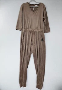 Mono Calvin Klein Mujer XL Terciopelo Tostado Manga 3/4 Largo Completo Jogger Informal - Imagen 1 de 16