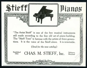 Foto de piano de cola 1925 artista Steiff anuncio impreso vintage - Imagen 1 de 7
