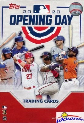 2020 Topps Opening Day Baseball Factory Sealed HANGER Box-40 Cards-4 INSERTS